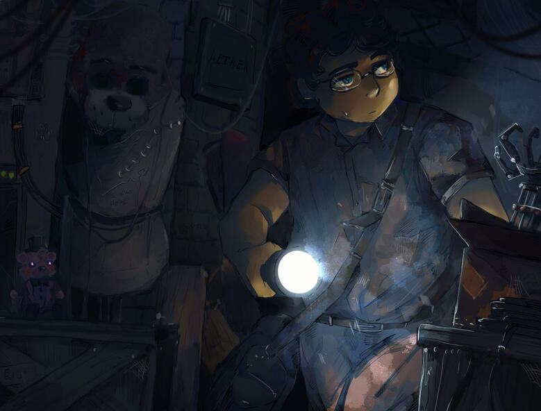 half body + background